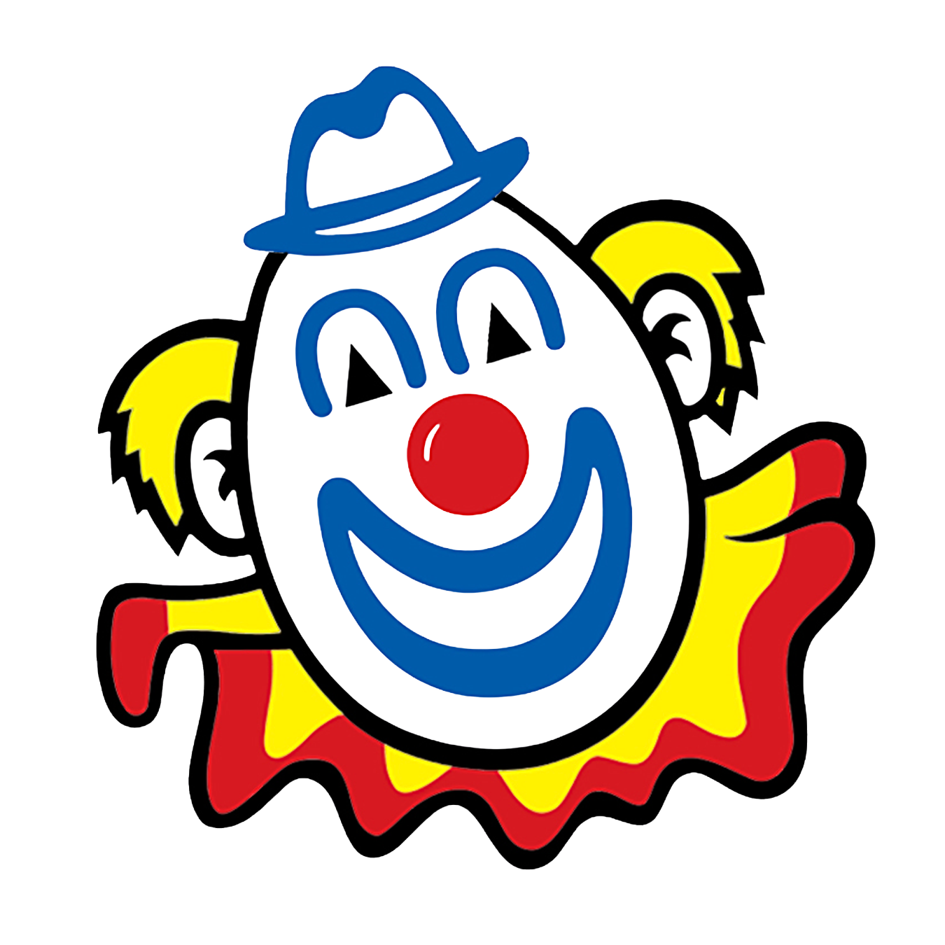 The classic Holiday clown mascot